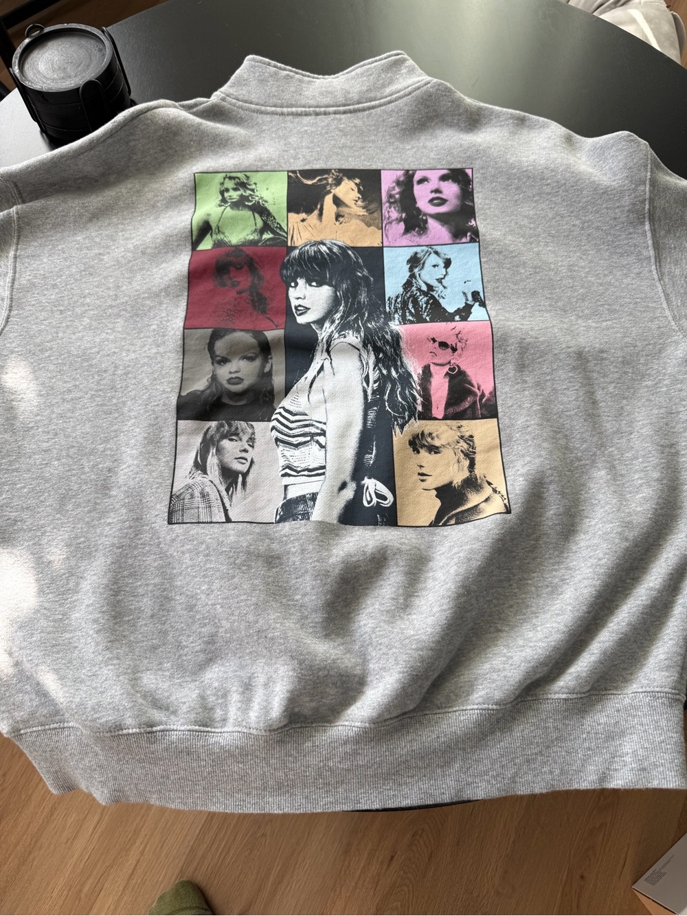 Taylor Swift Gray Quarter Zip Sweatshirt